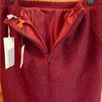 Joe Fresh  Deep Red Wool Blend Lined Pencil Skirt size 8 NWT Photo 4