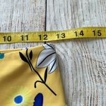 Zyia  reflective Light n Tight leggings Yellow floral print Mesh detail Size 6-8 Photo 3