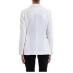 Theory  Admiral Crepe Lace-Up Blazer - Ivory/Off-White Size 0 Photo 1