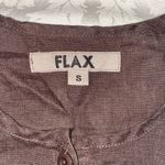 Flax  women’s small linen brown button blazer‎ Photo 2