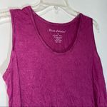 Pleats Collection Magenta Sleeveless Top Small Photo 1