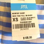 J. McLaughlin  Blue and White Striped Women's Shorts Photo 1