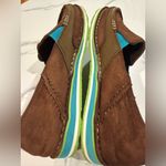 Ariat Brown and Teal Slip-On Shoes Photo 9