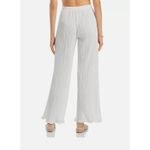 AQUA  White‎ Pleated Wide Leg Palazzo Pants Womens XL Extra Large Flowy Photo 3