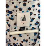 CAbi Women's Animal Print Knee Length Sleeveless Shirt Dress White Size Medium Photo 1