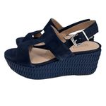 Schutz  Women's 3"‎ Sandal Platform Blue Sz 9B Nubuck NWT Photo 2