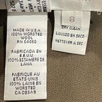 Jones New York Vintage Wool A Line Pleated Knee Length Green High Rise Skirt 8 Photo 4