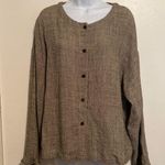Eileen Fisher  Organic Linen Tweed Style Cardigan Photo 0