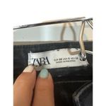 ZARA  Black Raw Hem Shark Bite Skinny Ankle Denim Jeans Women Sz 6 Photo 8