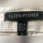 Eileen Fisher Slim Straight Mid Rise Organic Cotton Jean 10X30 White Stretch Photo 6