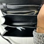 Boutique Black Gold Flap Flat Clasp Crossbody Bag Photo 3