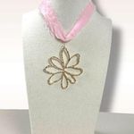 Free People Annabelle Choker Blush Pink NWT Fairy Velvet Necklace Ethereal Photo 3