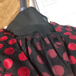 Lovers + Friends Blythe Mini Dress Black Red Polka Dot Medium Photo 11