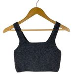 Everlane New Top Womens S The Cozy Stretch Tank Wool Yak Ribbed Cropped Gray Photo 1