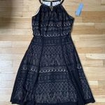 London Times NWT -  Cocktail Dress Black and Nude Photo 0