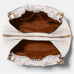 Coach maya shoulder bag in pebbled leather chalk off white Photo 2