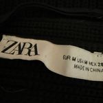 ZARA Black Crochet Knit Sleeveless Cami Camisole Bralette Crop Tank Top Size M Photo 3