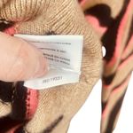 White + Warren Cashmere Zebra Crew Neck Sweater Brown Photo 9