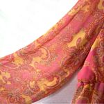 Simply Irresistible women’s flowy Y2K babydoll floral paisley blouse size XL Pink Photo 3