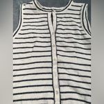 Madewell  Black and White Striped Knit tank  Top Photo 1