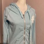 Spiritual Gangster  Light Blue Full Zip Hoodie Hamsa Graphic Dream S Photo 1