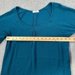 Kori America Crochet Trim Blouse Women's Small Teal Blue 3/4 Sleeve Photo 6