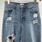 superdown  Distressed Boyfriend Jeans in Blue Size 27 Photo 1