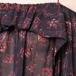 Ulla Johnson  Coline Cold Shoulder Crepe Top in Noir Photo 9