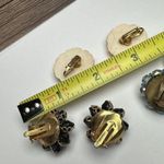 Flower / Bead Cluster Clip On Earrings Vintage 1 Hong Kong 1 West Germany 3 Pr Photo 8