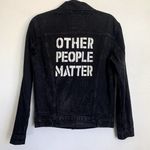 Levi's Other People Matter Denim Jean Jacket in Washed Black Photo 1
