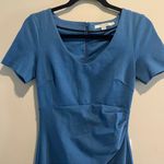 Boden USA Boden Honor Ponte Sheath Pencil Dress Corpcore Officecore Cinched Blue 4 Long Photo 3