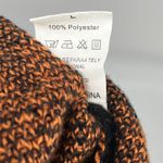 Womens L Halloween Pumpkin Skull Bat Print Button Up Cardigan Sweater Black Size L Photo 2