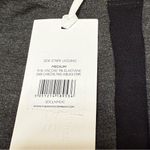 The White Company Lounge Leggings Medium Charcoal Black Side Stripe NWT Gray Photo 4