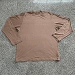 SKIMS Boyfriend light brown long sleeve t-shirt top size M Photo 0
