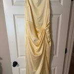 Abercrombie & Fitch  Abercrombie Draped Skirt Maxi Dress Yellow Photo 1