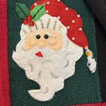 Tiara International Women's Santa Full Zip Cardigan Sweater Medium Red Photo 6