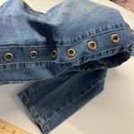 Blue Spice Jeans Womens 7/8 Denim Cotton Blend Stretch Side Leg Grommets Skinny Photo 11