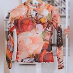 Alice + Olivia NWT-
A+0 x Kelly Dabbah Delaina Floral Mesh Top Size S Photo 7