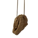 Women's Tan Woven PU Leather Crossbody Strap Purse Pouch Clutch Mini Bag OS Photo 3