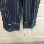 Moon River  Womens‎ Sleeveless Pantsuit Navy White Stripe Size XS Photo 2