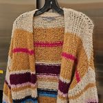 360 Cashmere 💕ROCKY BARNES x 💕 Joanne Striped Wool Alpaca Cardigan Small Photo 9