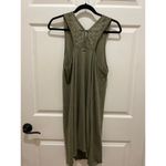 Roxy  Olive Green Eyelet Design Tank Seing Mini Dress Large Photo 3