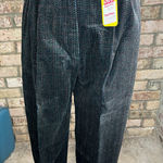 Pants corduroy pleat front brown red green NWT Gray Size M Photo 0