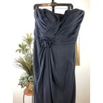 Light In The Box By  Navy Blue Strapless Maxi Dress 1X Bridesmaid Prom Formal Photo 3