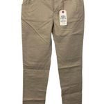 Replay women's 28 extra seamed crisp comfort elastic insert stretch khaki pants Tan Photo 0