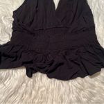 Ocean Drive Ocean Driver Halter Top Black Smocked Back Eyelet Lace S Photo 6