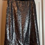 Nic+Zoe  black and silver sequin skirt. Size 6 Photo 0