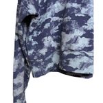 Lululemon Loungeful Cropped Hoodie Heritage Camo Wash WP Blue Multi Size 12 Photo 4