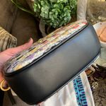 Tory Burch Authentic Leather/Colorfull tweed top zip Crosby Photo 2