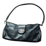 Vera Pelle Vintage  Leather Black fold over clasp Shoulder Bag Photo 0